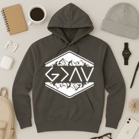 Inspirational Christian God Is Greater Than The High And Lows Camping Hoodie