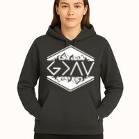 Inspirational Christian God Is Greater Than The High And Lows Camping Hoodie