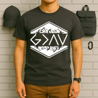 Inspirational Christian God Is Greater Than The High And Lows Camping T-Shirt