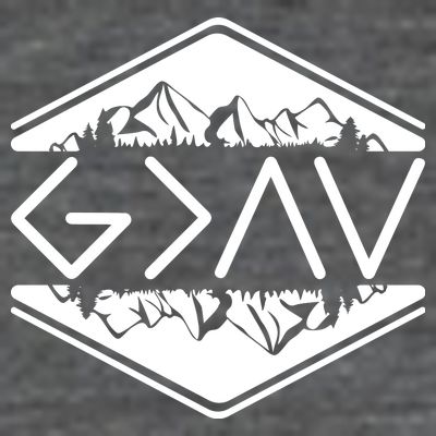 Inspirational Christian God Is Greater Than The High And Lows Camping T-Shirt