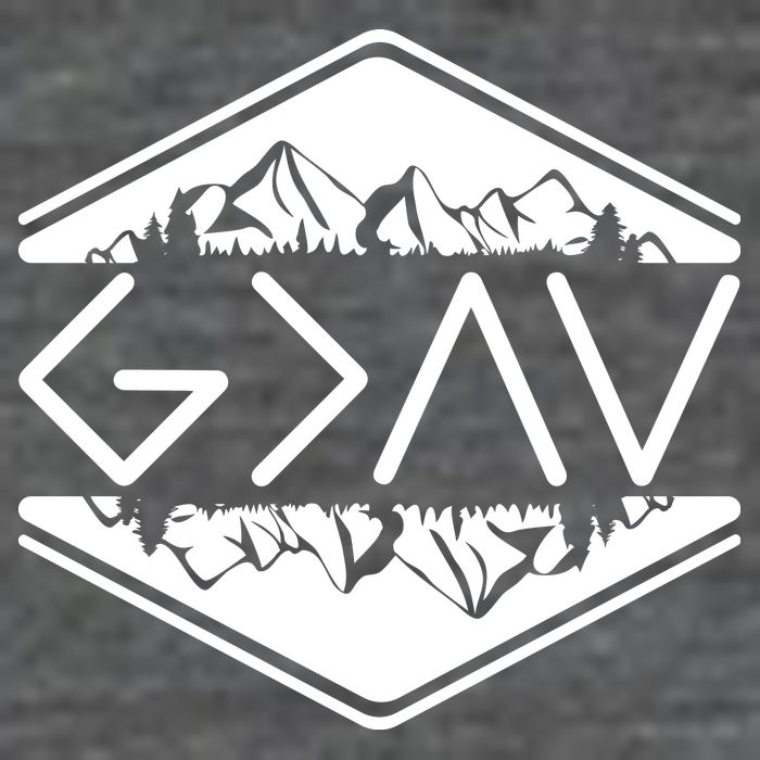 Inspirational Christian God Is Greater Than The High And Lows Camping T-Shirt