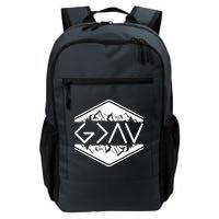 Inspirational Christian God Is Greater Than The High And Lows Camping Backpack