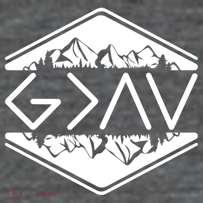 Inspirational Christian God Is Greater Than The High And Lows Camping Flat Bill Trucker Hat