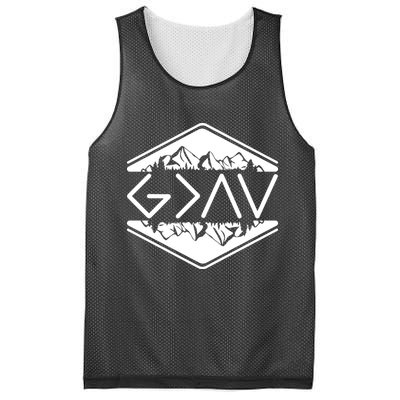 Inspirational Christian God Is Greater Than The High And Lows Camping Mesh Reversible Basketball Jersey Tank