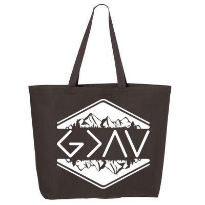 Inspirational Christian God Is Greater Than The High And Lows Camping 25L Jumbo Tote