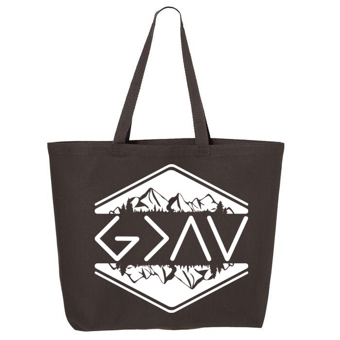 Inspirational Christian God Is Greater Than The High And Lows Camping 25L Jumbo Tote