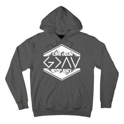 Inspirational Christian God Is Greater Than The High And Lows Camping Tall Hoodie