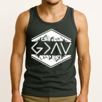 Inspirational Christian God Is Greater Than The High And Lows Camping Tank Top