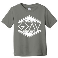 Inspirational Christian God Is Greater Than The High And Lows Camping Toddler T-Shirt