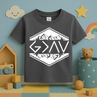 Inspirational Christian God Is Greater Than The High And Lows Camping Toddler T-Shirt