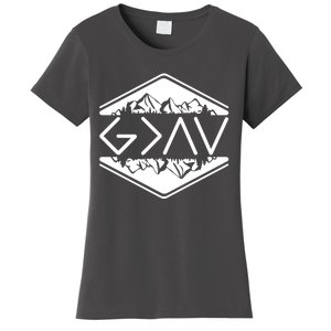 Inspirational Christian God Is Greater Than The High And Lows Camping Women's T-Shirt