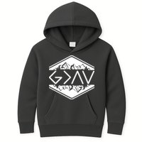 Inspirational Christian God Is Greater Than The High And Lows Camping Kids Hoodie