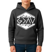 Inspirational Christian God Is Greater Than The High And Lows Camping Kids Hoodie