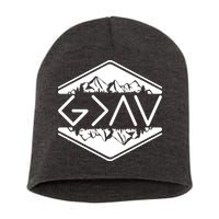 Inspirational Christian God Is Greater Than The High And Lows Camping Short Acrylic Beanie