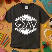 Inspirational Christian God Is Greater Than The High And Lows Camping Kids T-Shirt