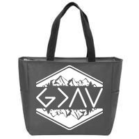 Inspirational Christian God Is Greater Than The High And Lows Camping Zip Tote Bag