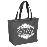 Inspirational Christian God Is Greater Than The High And Lows Camping Zip Tote Bag
