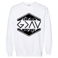 Inspirational Christian God Is Greater Than The High And Lows Camping Garment-Dyed Sweatshirt
