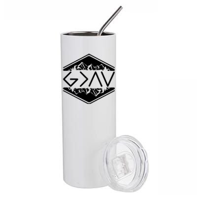 Inspirational Christian God Is Greater Than The High And Lows Camping Stainless Steel Tumbler