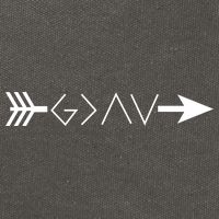 Inspirational Christian God Is Greater Than The High And Lows Shooting Arrow Cotton Canvas Backpack