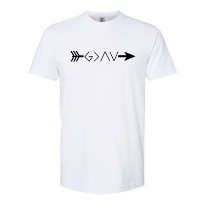 Inspirational Christian God Is Greater Than The High And Lows Shooting Arrow Softstyle® CVC T-Shirt