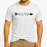 Inspirational Christian God Is Greater Than The High And Lows Shooting Arrow Performance Shirt