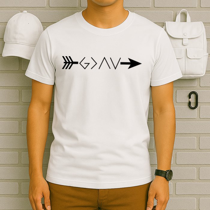 Inspirational Christian God Is Greater Than The High And Lows Shooting Arrow T-Shirt