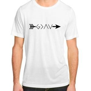 Inspirational Christian God Is Greater Than The High And Lows Shooting Arrow Adult ChromaSoft Performance T-Shirt