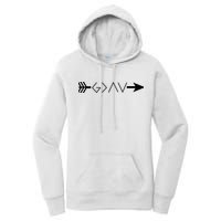 Inspirational Christian God Is Greater Than The High And Lows Shooting Arrow Women's Pullover Hoodie