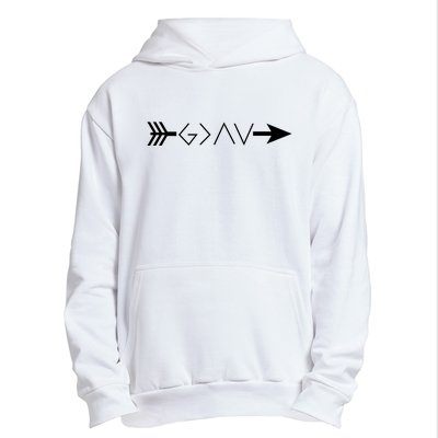 Inspirational Christian God Is Greater Than The High And Lows Shooting Arrow Urban Pullover Hoodie