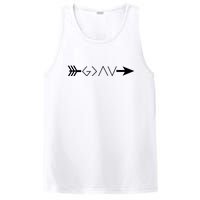 Inspirational Christian God Is Greater Than The High And Lows Shooting Arrow PosiCharge Competitor Tank