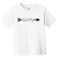 Inspirational Christian God Is Greater Than The High And Lows Shooting Arrow Toddler T-Shirt