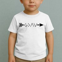 Inspirational Christian God Is Greater Than The High And Lows Shooting Arrow Toddler T-Shirt