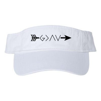 Inspirational Christian God Is Greater Than The High And Lows Shooting Arrow Visor