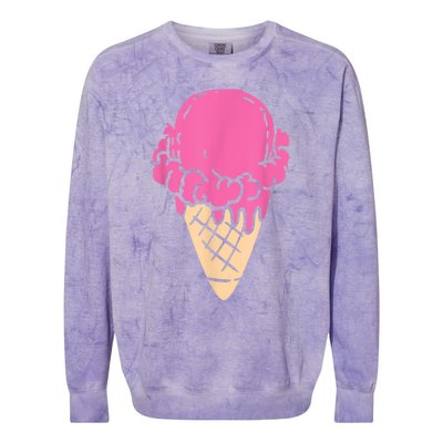 Ice Cream Gift Colorblast Crewneck Sweatshirt