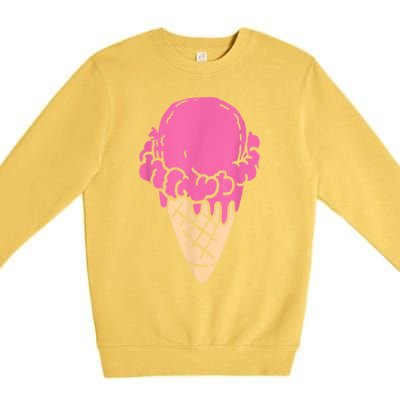 Ice Cream Gift Premium Crewneck Sweatshirt