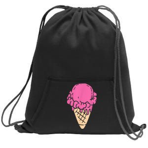 Ice Cream Gift Sweatshirt Cinch Pack Bag