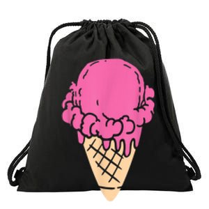 Ice Cream Gift Drawstring Bag