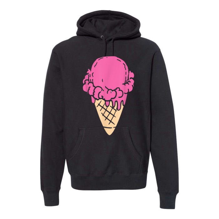 Ice Cream Gift Premium Hoodie