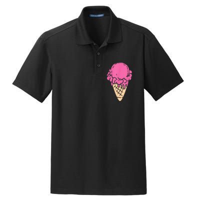 Ice Cream Gift Dry Zone Grid Polo