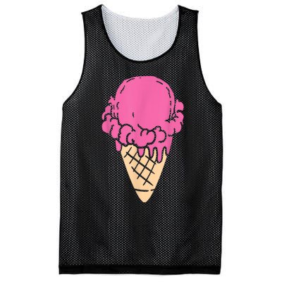 Ice Cream Gift Mesh Reversible Basketball Jersey Tank