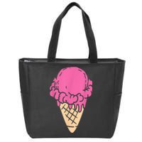 Ice Cream Gift Zip Tote Bag