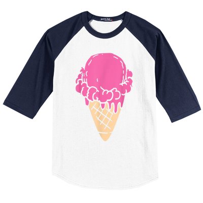 Ice Cream Gift Baseball Sleeve Shirt