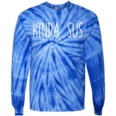 Impostor Cool Gift Kinda Sus Cute Gift Black Small Tie-Dye Long Sleeve Shirt