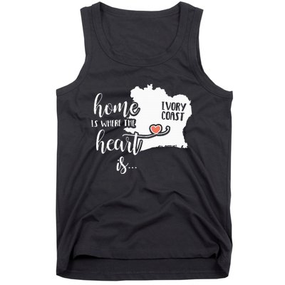 Ivory Coast Gift Home Is Where The Heart Is Tank Top