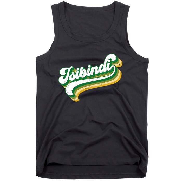 Isibindi Colorful Groovy Retro Style School Spirit Wear Tank Top