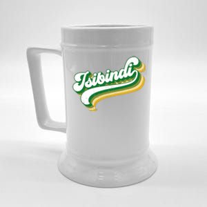 Isibindi Colorful Groovy Retro Style School Spirit Wear Beer Stein