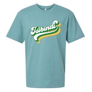 Isibindi Colorful Groovy Retro Style School Spirit Wear Sueded Cloud Jersey T-Shirt