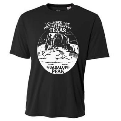 I Climbed Guadalupe Peak- The Highest Point In Texas Cooling Performance Crew T-Shirt