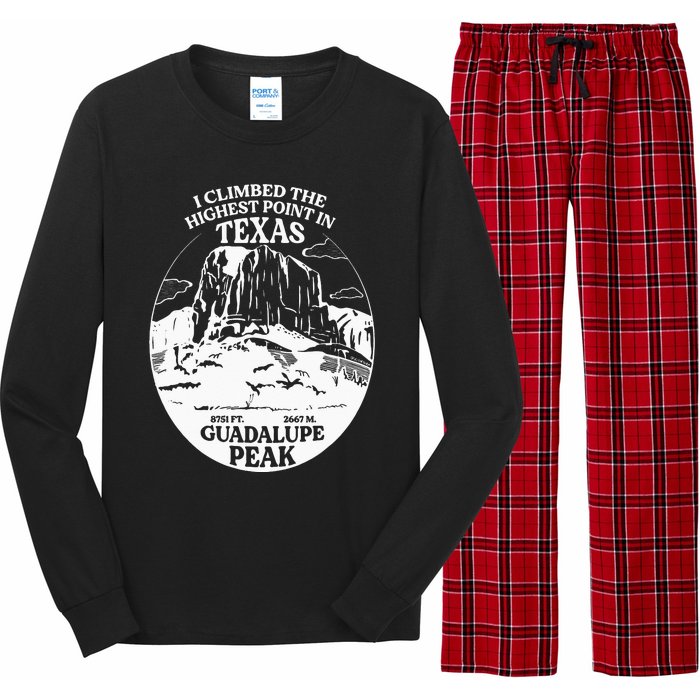 I Climbed Guadalupe Peak- The Highest Point In Texas Long Sleeve Pajama Set